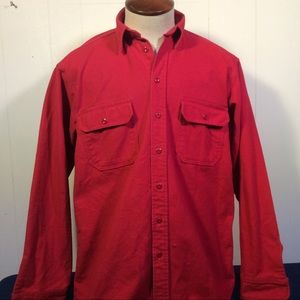 Vintage Woolrich heavyweight cotton mens shirt size large long